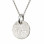 Pattened FingerPrint Circle Pendant