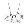Sterling Silver Cascading Heart Pendant Personalised sterling silver cascading heart pendant