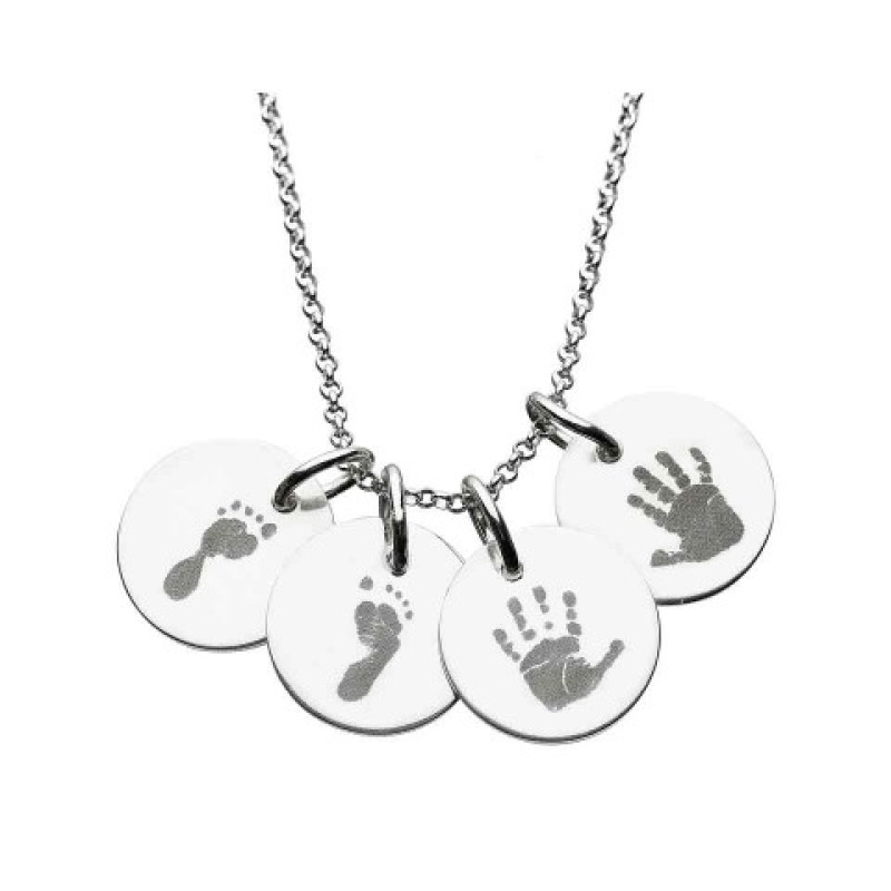 Sterling Silver Cascading Heart Pendant Personalised sterling silver cascading heart pendant