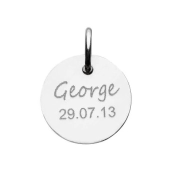 Pattened FingerPrint Circle Pendant Pattened FingerPrint Circle Pendant