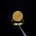 Personalised family crest signet ring product image
