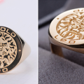 Personalised family crest signet ring product image