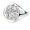 Signet Ring With FAMILY CREST In Sterling Silver Wax Seal Coas of Arms