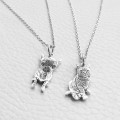 Personalized Pet Photo Necklace in Sterling Silver Personalized sterling silver pet photo pendant necklace