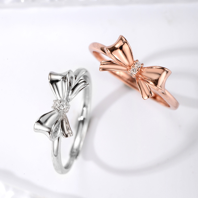 Sterling Silver Papillon Bow Ring High-polished Papillon bow ring