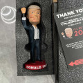 Donald Trump MAGA Bobblehead – 7-Inch Resin Collectible Donald Trump MAGA bobblehead with a raised fist-pumping pose