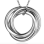 30th Birthday 'Three Rings For Three Decades' Russian Ring Necklace - 30th Birthday Gift For Her