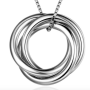 30th Birthday 'Three Rings For Three Decades' Russian Ring Necklace - 30th Birthday Gift For Her