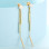 Gold Plated Sterling Silver Tassel Earrings Pearl Drop Earrings