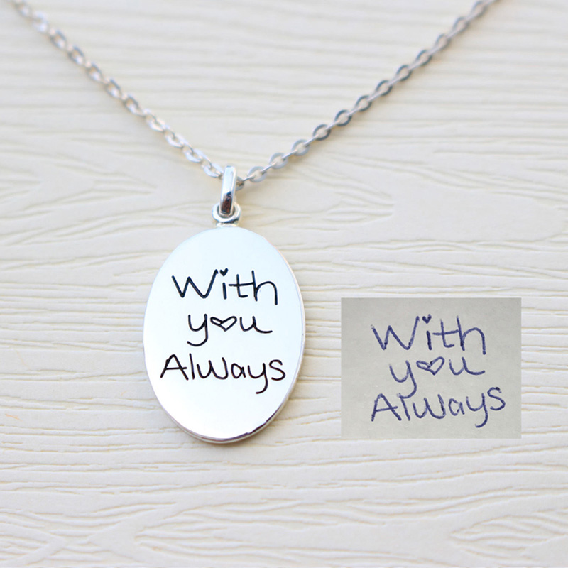 Oval Fingerprint Pendant Oval fingerprint pendant gallery image