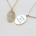 Oval Fingerprint Pendant Oval fingerprint pendant gallery image