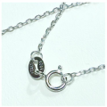 Freshwater pearl oval lariat drop necklace in sterling silver