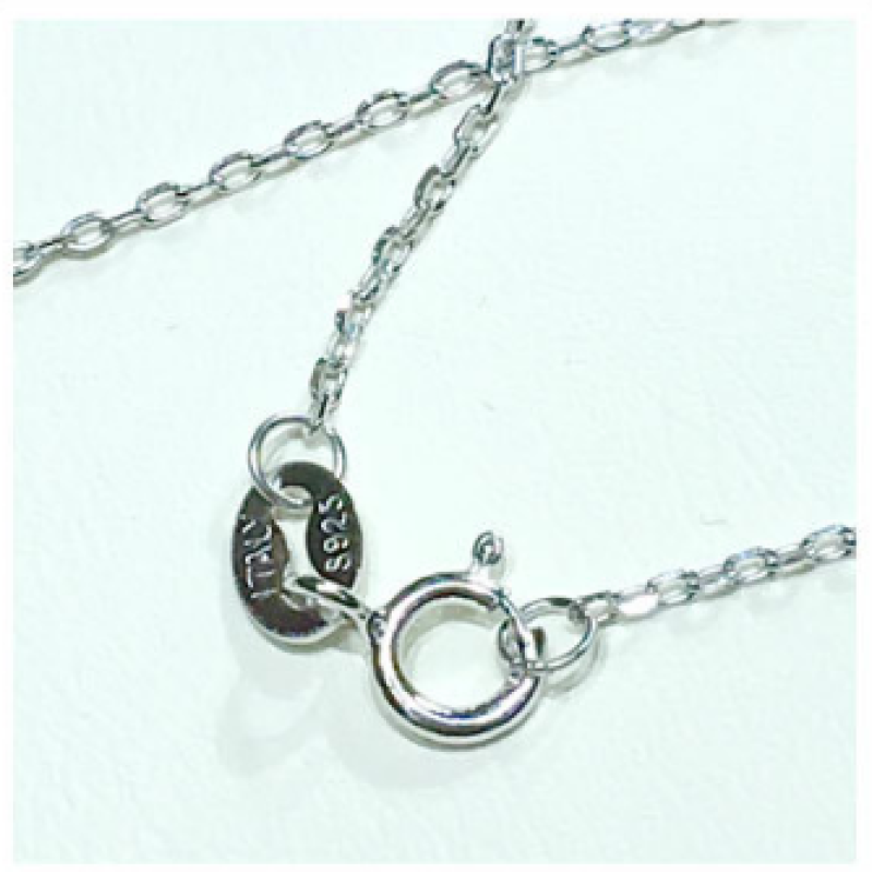 Freshwater pearl oval lariat drop necklace in sterling silver