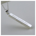 Personalized Long Bar Necklace Personalized long vertical bar necklace product view