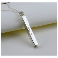 Personalized Long Bar Necklace Personalized long vertical bar necklace product view