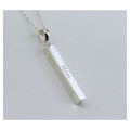 Personalized Long Bar Necklace Personalized long vertical bar necklace product view