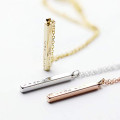 Personalized Vertical Bar Necklace Personalized long vertical bar necklace