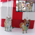 Personalised sterling silver pet photo necklace pendant