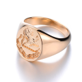 Family Crest Signet Ring in Gold Plated Sterling Silver Personalised family crest signet ring in gold plated sterling silver