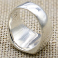 Square Sterling Silver Signet Ring with Brushed Gold Effect Square sterling silver signet ring with brushed gold surface effect