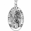 Personalised Mens St Christopher Silver Necklace