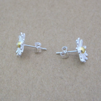 Sterling Silver Dainty Sunflower Earring Unique Sunflower Jewellery Sterling Silver Dainty Sunflower Earring Unique Sunflower Jewellery