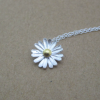 Sterling Silver Dainty Sunflower Neckalce Unique Sunflower Jewellery