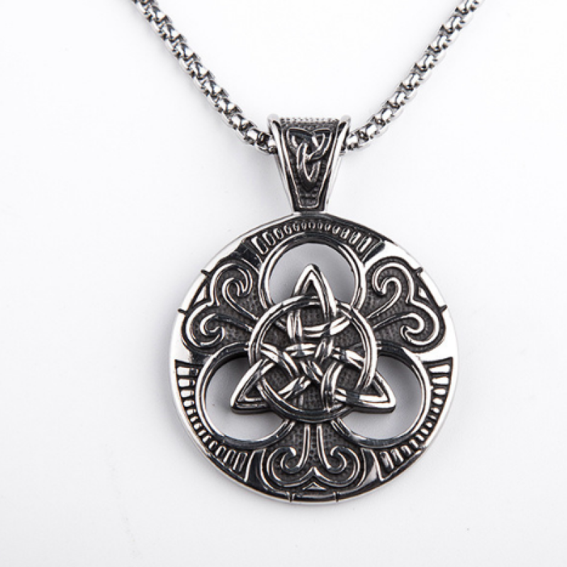 Viking Symbol Celtic Knot Necklace for Men Viking symbol Ireland Celtic knot necklace for men