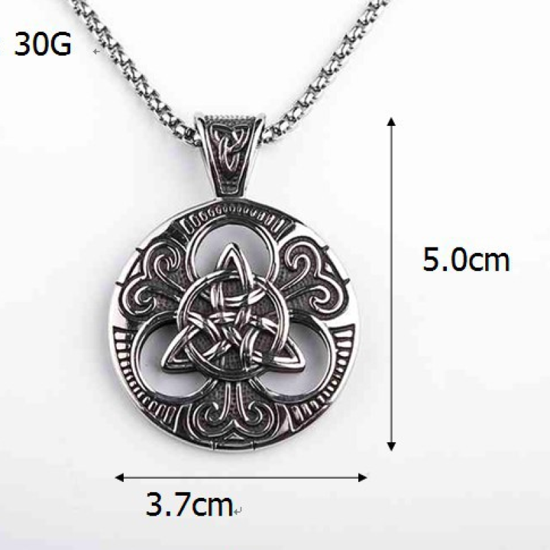 Viking Symbol Celtic Knot Necklace for Men Viking symbol Ireland Celtic knot necklace for men