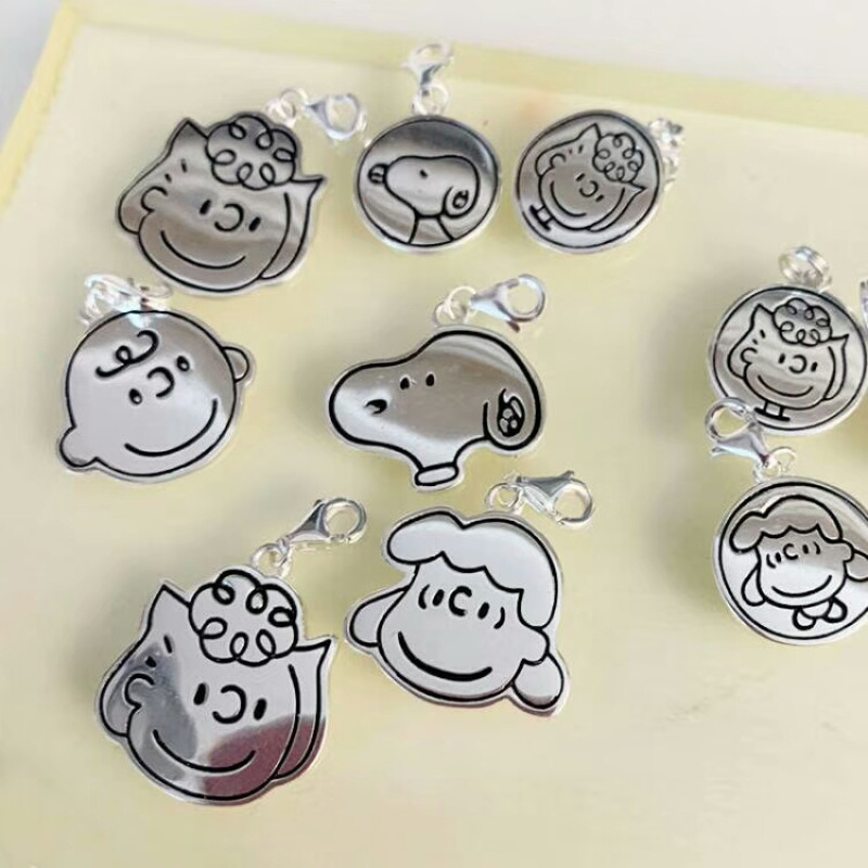Custom Cartoon Character Engraved Pendant Necklace Custom cartoon character engraved sterling silver pendant necklace