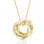 50th Birthday 'Five Rings For Five Decades' Russian Ring Necklace - 50th Birthday Gift For Her