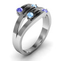 Connection Interwoven Stones Ring Connection Interwoven Stones Ring product view