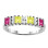  Echo 2-6 Princess Cut Stones Ring With Accents