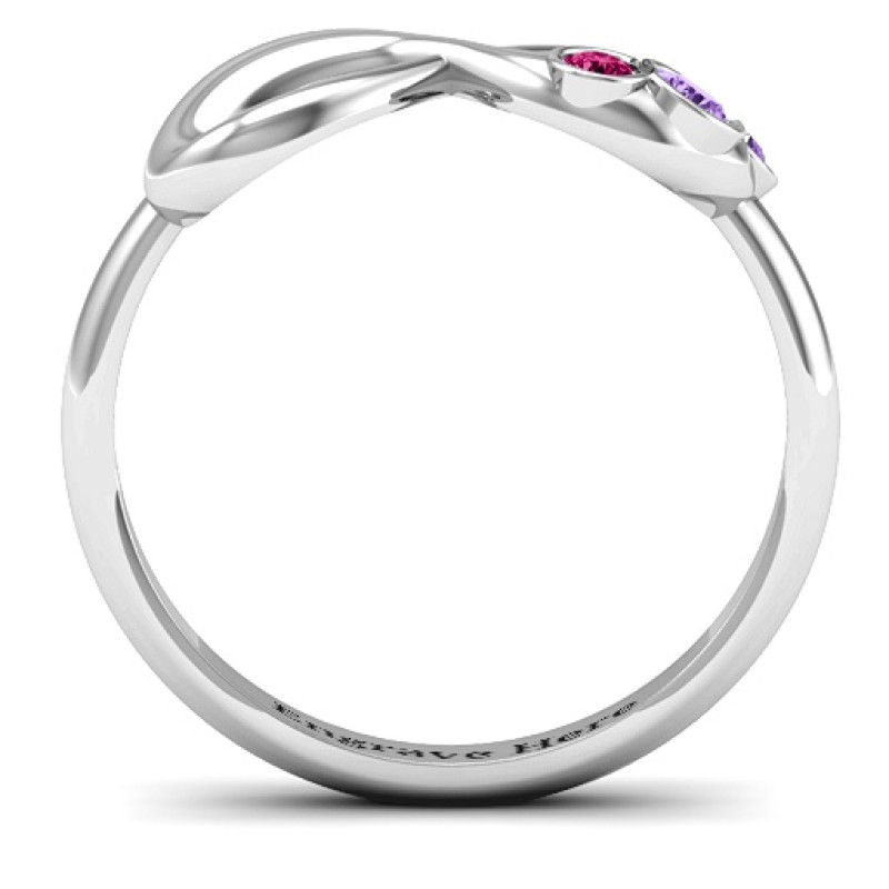 Now and Forever Infinity Ring Side View Now and Forever Infinity Ring side view