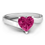  Passion Large Heart Solitaire Ring