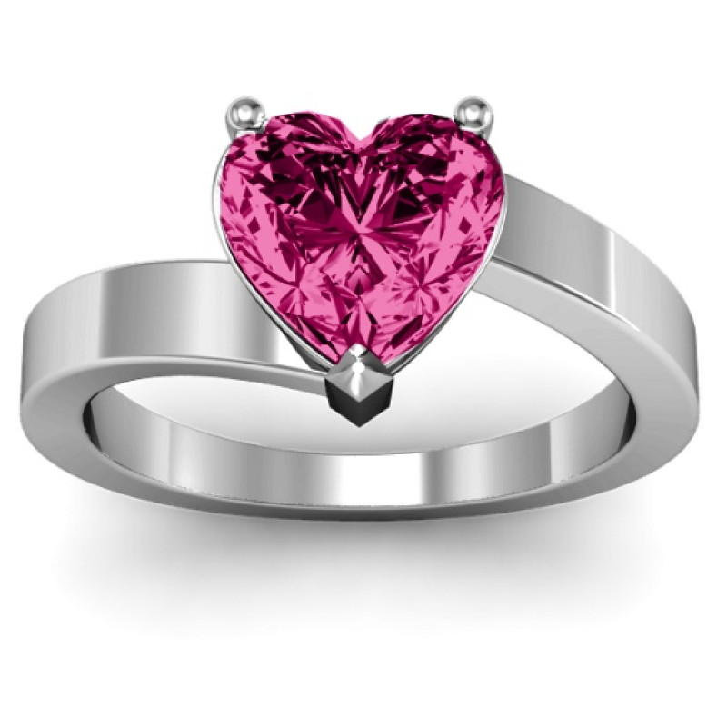 Passion Large Heart Solitaire Ring Passion Large Heart Solitaire Ring product view