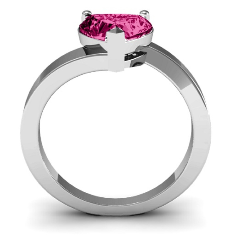 Passion Large Heart Solitaire Ring Passion Large Heart Solitaire Ring product view