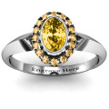 Royal Bezel Set Oval Cluster Ring Royal Bezel Set Oval Cluster Ring product image
