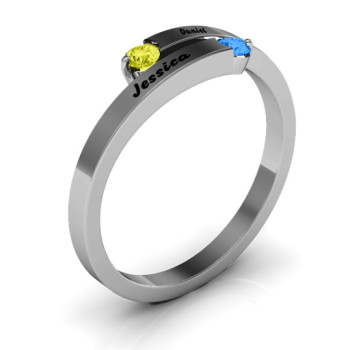  Soleil Tipped Bypass Ring
