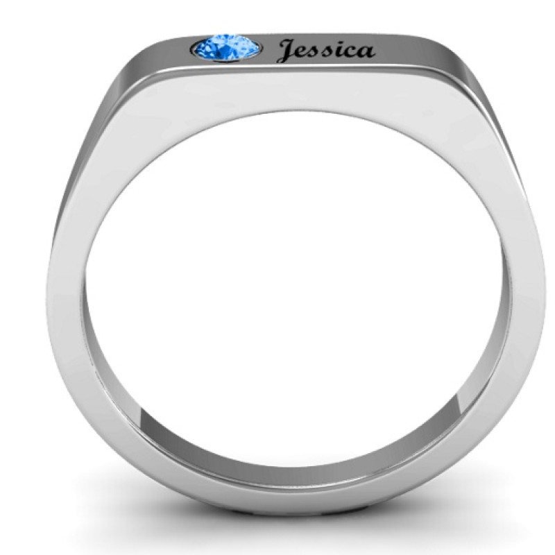 Soliloquy Stone and Name Ring Soliloquy stone and name ring alternate view