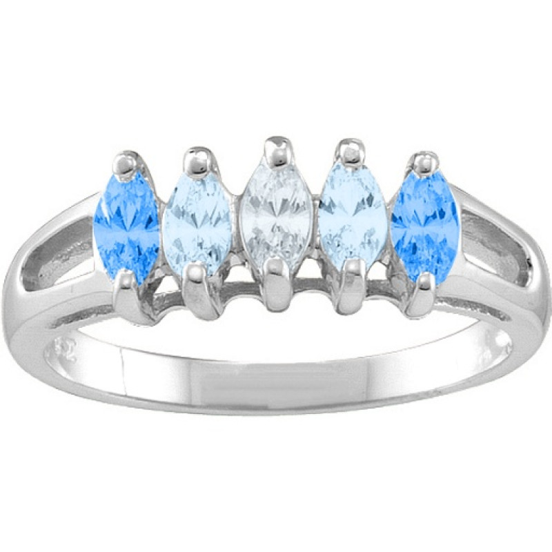 Tempest 2-7 marquise gemstone ring