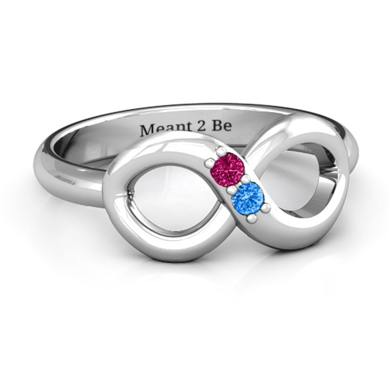 Twosome Infinity Ring Twosome Infinity Ring customisable with birthstones and engraving