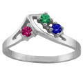1-5 Stone Crest Ring with optional gemstones