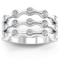 15 Stone Family Wave Ring product image