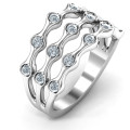 15 Stone Family Wave Ring product image