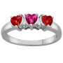 2-5 Hearts Ring