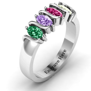 2-5 Oval Stones Ring 2-5 Oval Stones Ring