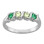 2-6 Gemstones S-Curve Ring