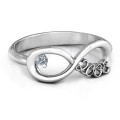 2008 Graduation Infinity Ring 2008 infinity ring for personalised graduation engraving and optional birthstone