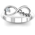 2008 Graduation Infinity Ring 2008 infinity ring for personalised graduation engraving and optional birthstone